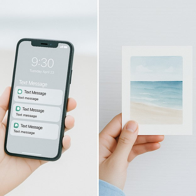 When Physical Beats Digital: Sending a Card