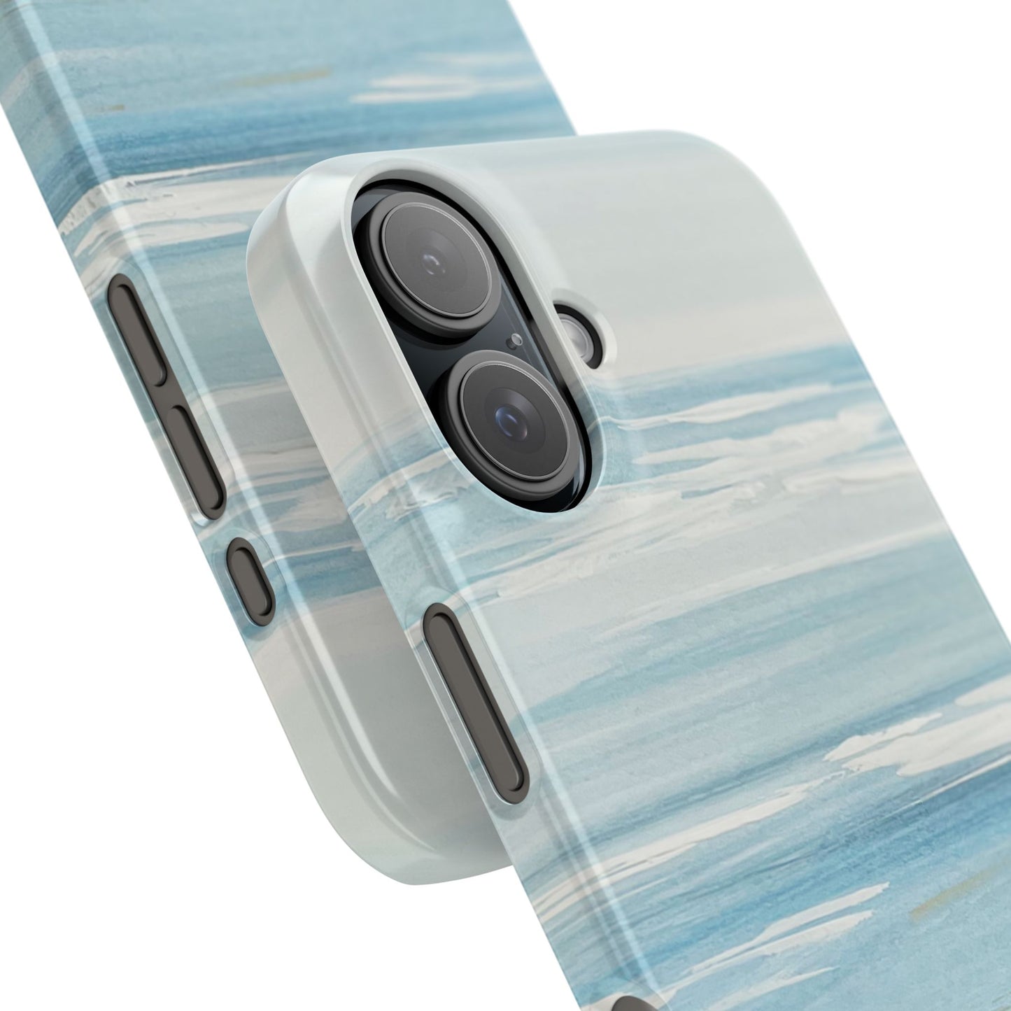 Lake Michigan Hand Painted, Muskegon Michigan Pere Marquette Beach: Slim Phone Cases