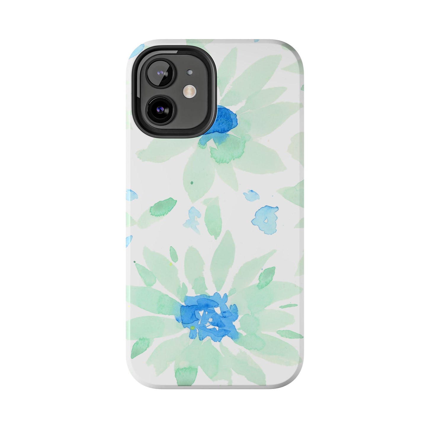 Watercolor Blue Green Sunflowers Phone Case: Tough Case