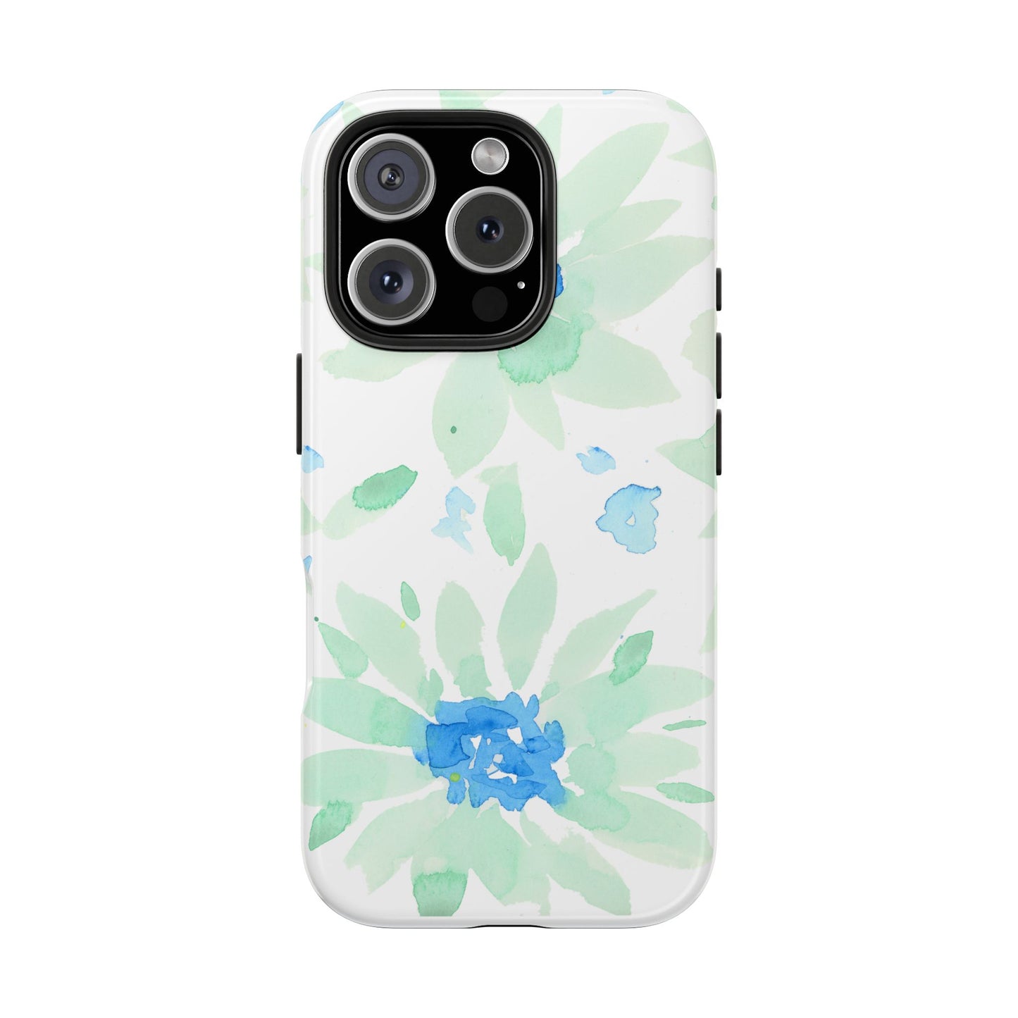 Watercolor Blue Green Sunflowers Phone Case: Tough Case