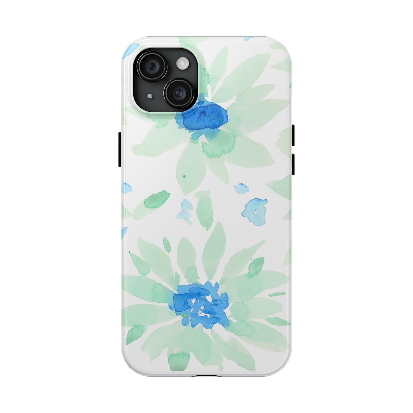 Watercolor Blue Green Sunflowers Phone Case: Tough Case