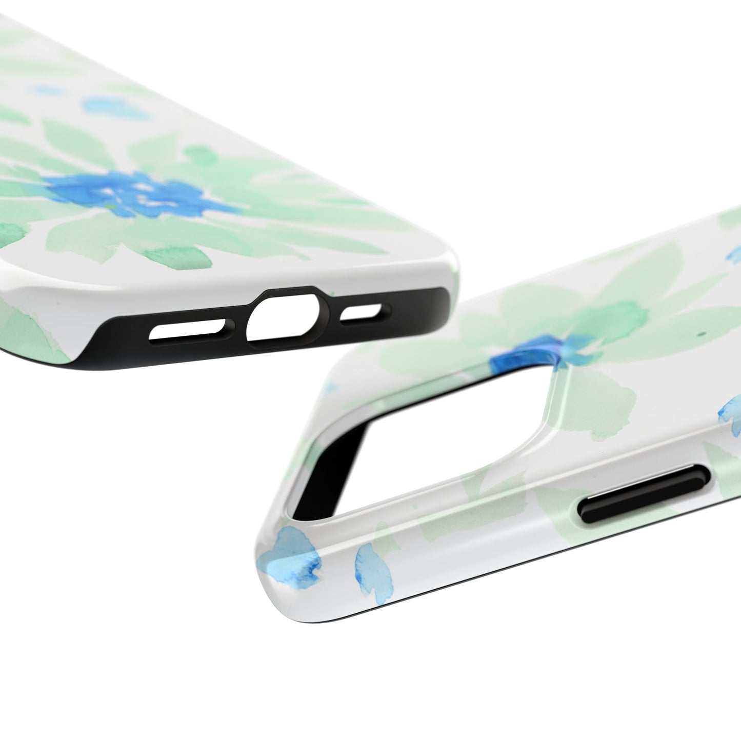 Watercolor Blue Green Sunflowers Phone Case: Tough Case
