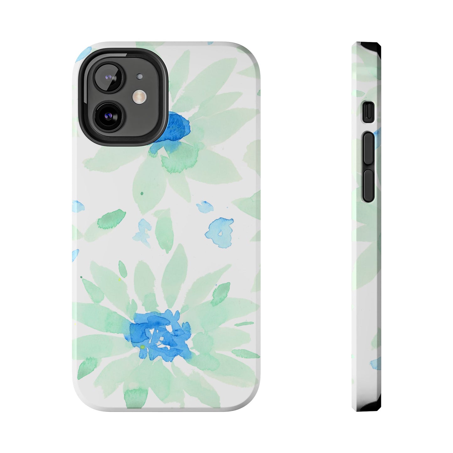 Watercolor Blue Green Sunflowers Phone Case: Tough Case