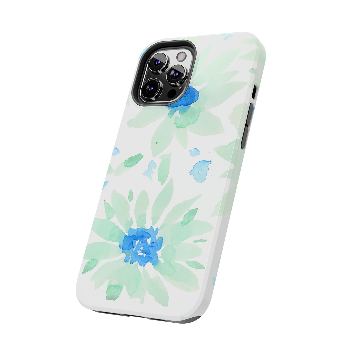 Watercolor Blue Green Sunflowers Phone Case: Tough Case