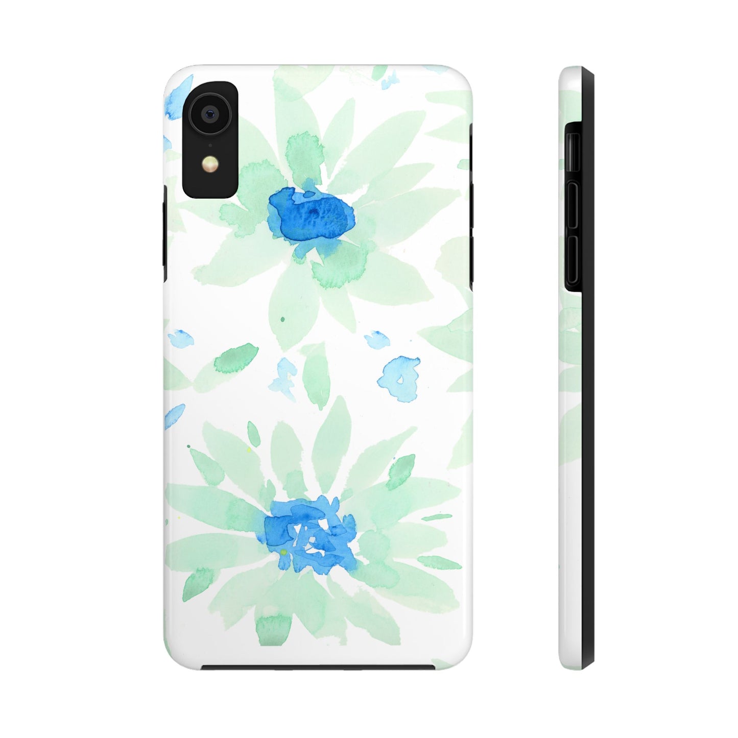 Watercolor Blue Green Sunflowers Phone Case: Tough Case