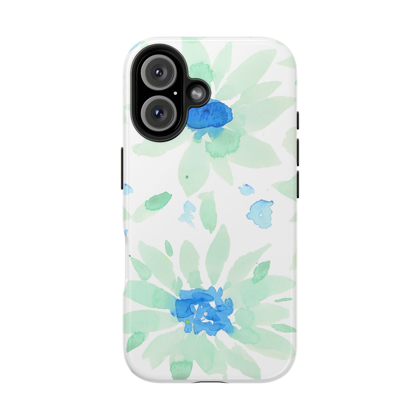 Watercolor Blue Green Sunflowers Phone Case: Tough Case