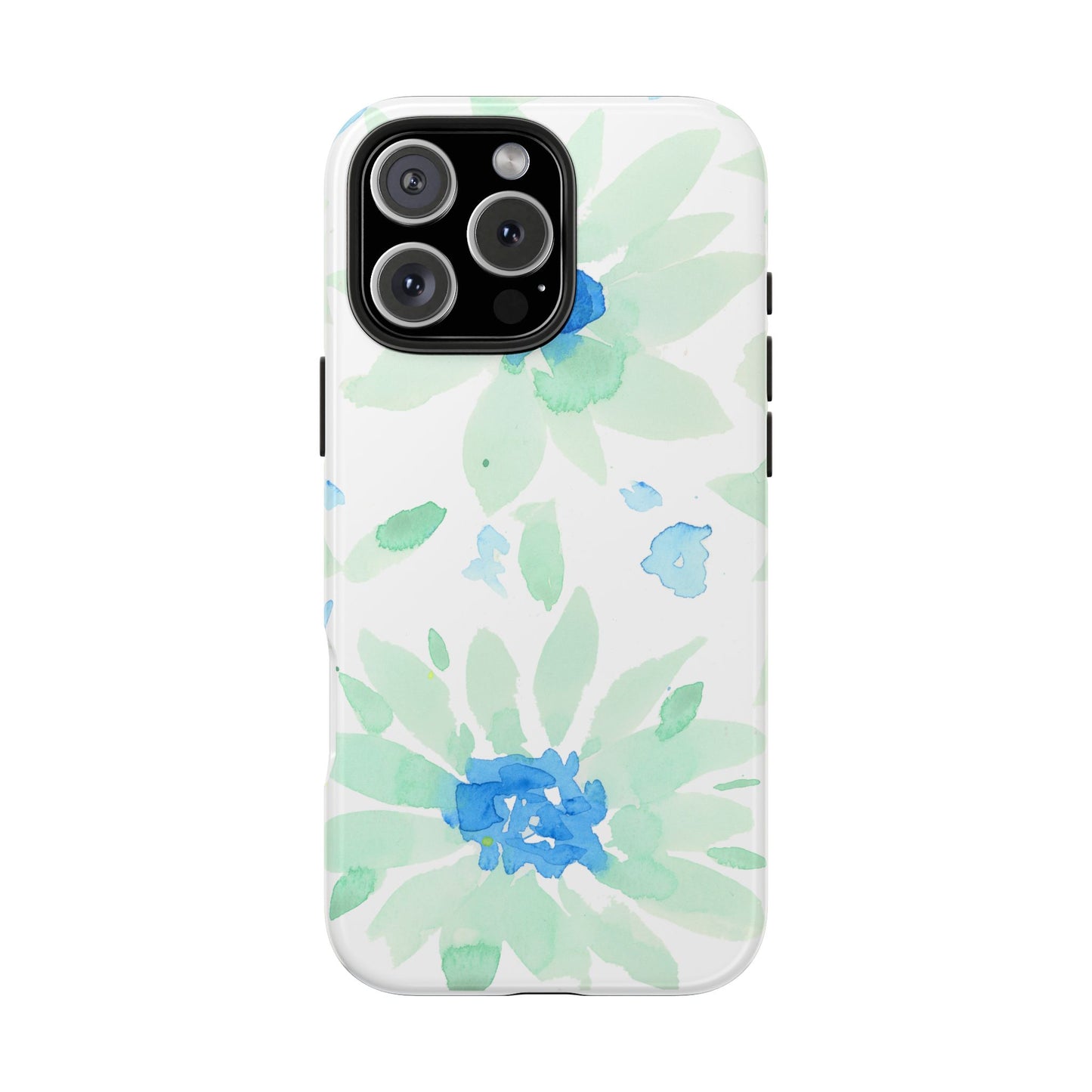 Watercolor Blue Green Sunflowers Phone Case: Tough Case