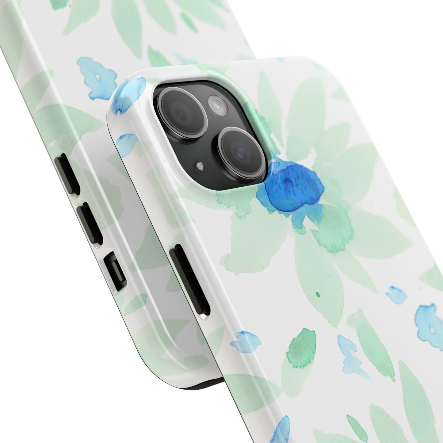 Watercolor Blue Green Sunflowers Phone Case: Tough Case