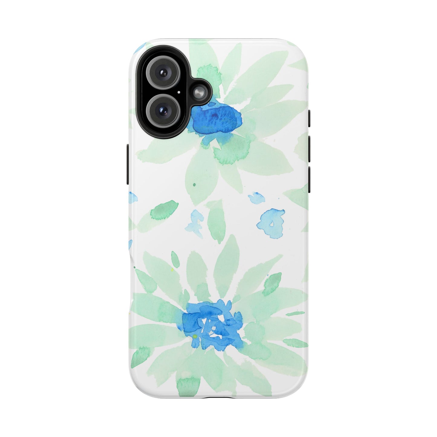 Watercolor Blue Green Sunflowers Phone Case: Tough Case