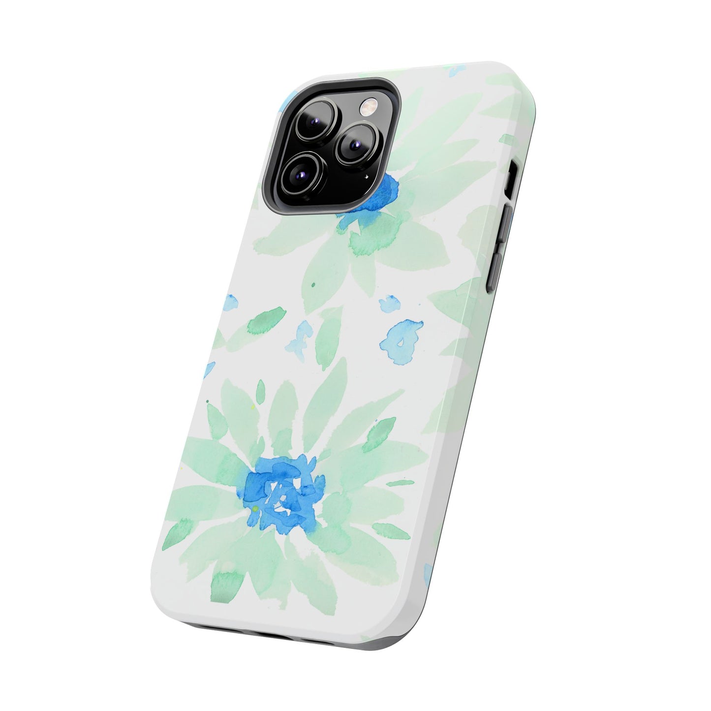 Watercolor Blue Green Sunflowers Phone Case: Tough Case