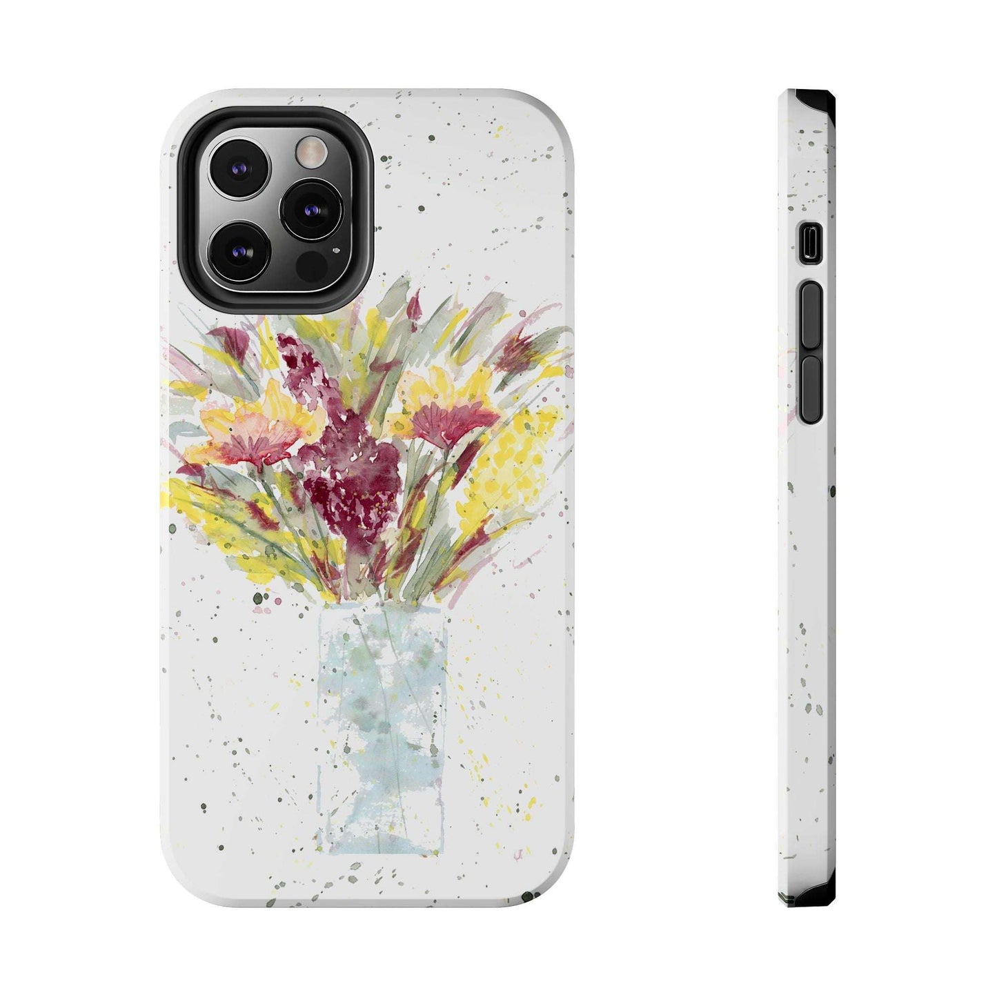 Watercolor Wildflowers Phone Case: Tough Case