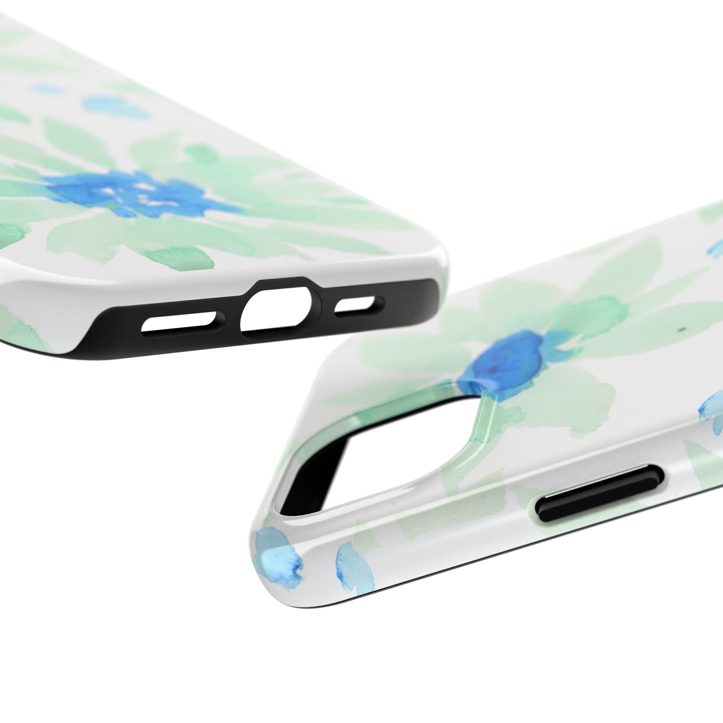 Watercolor Blue Green Sunflowers Phone Case: Tough Case