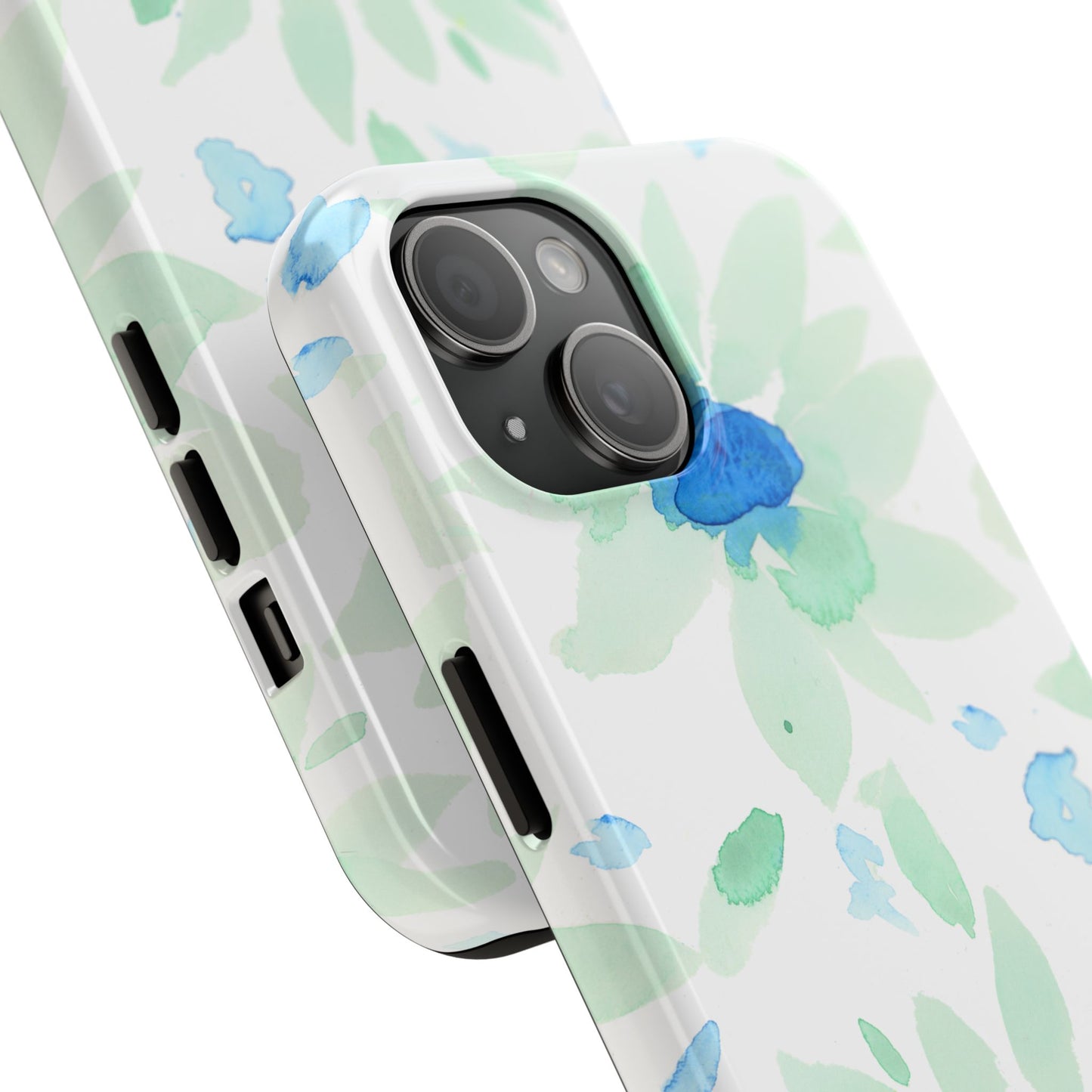 Watercolor Blue Green Sunflowers Phone Case: Tough Case