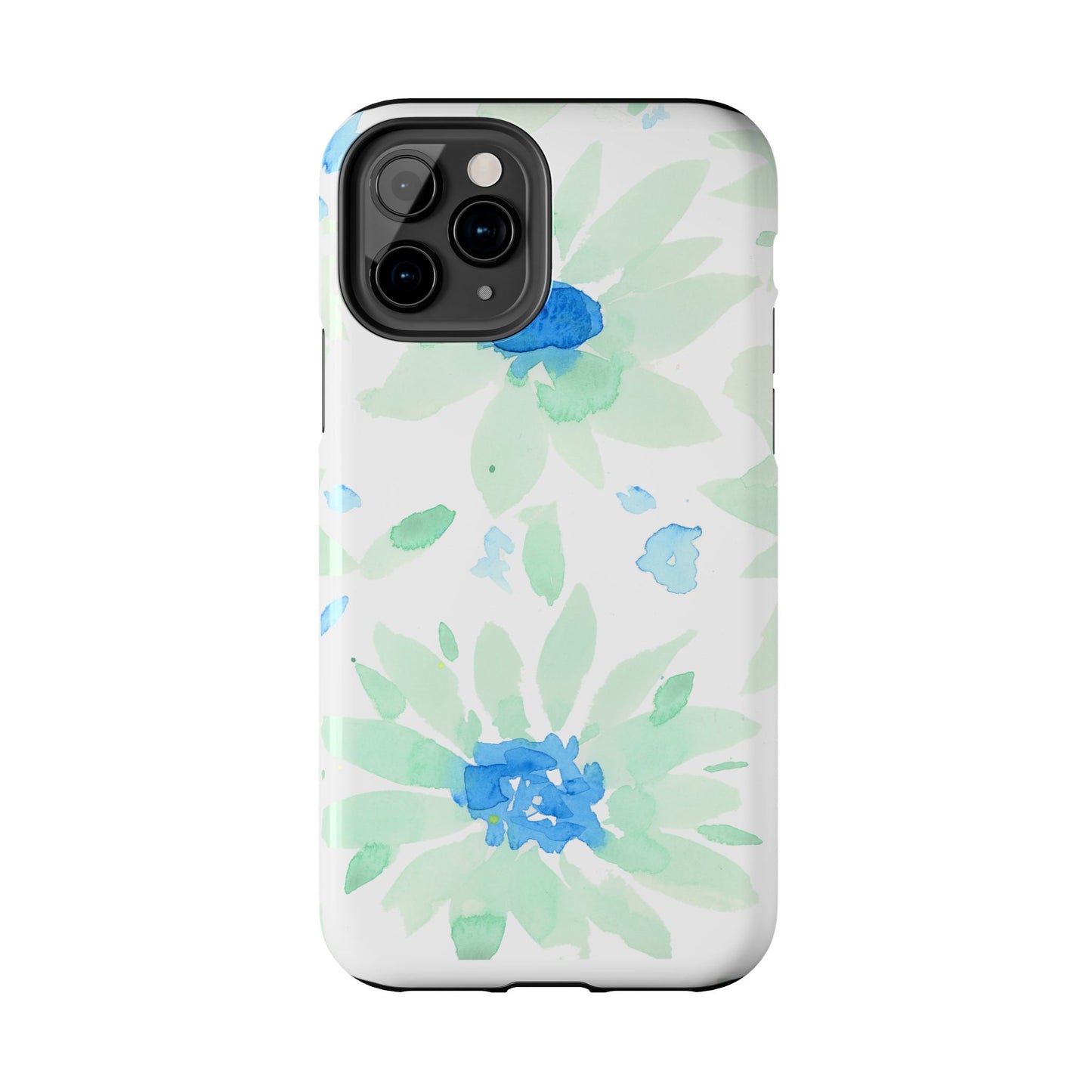Watercolor Blue Green Sunflowers Phone Case: Tough Case