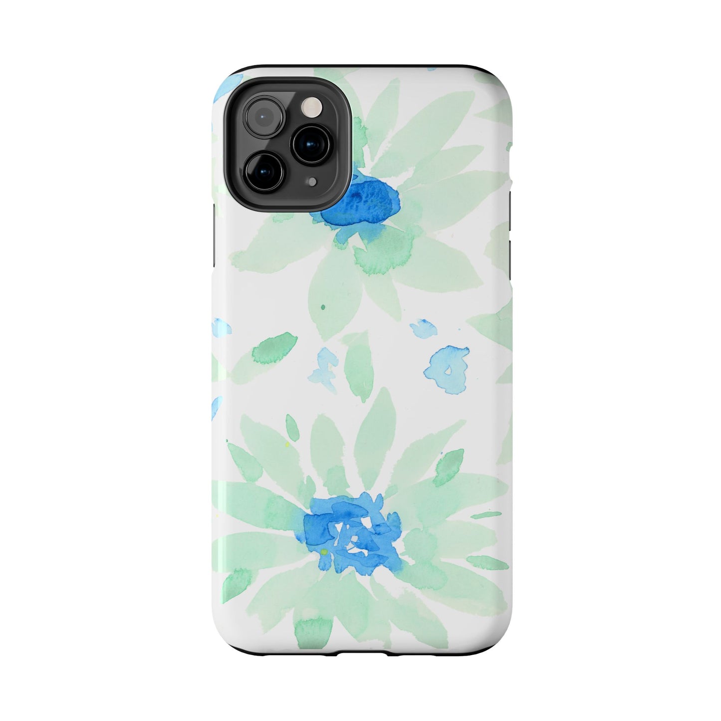 Watercolor Blue Green Sunflowers Phone Case: Tough Case