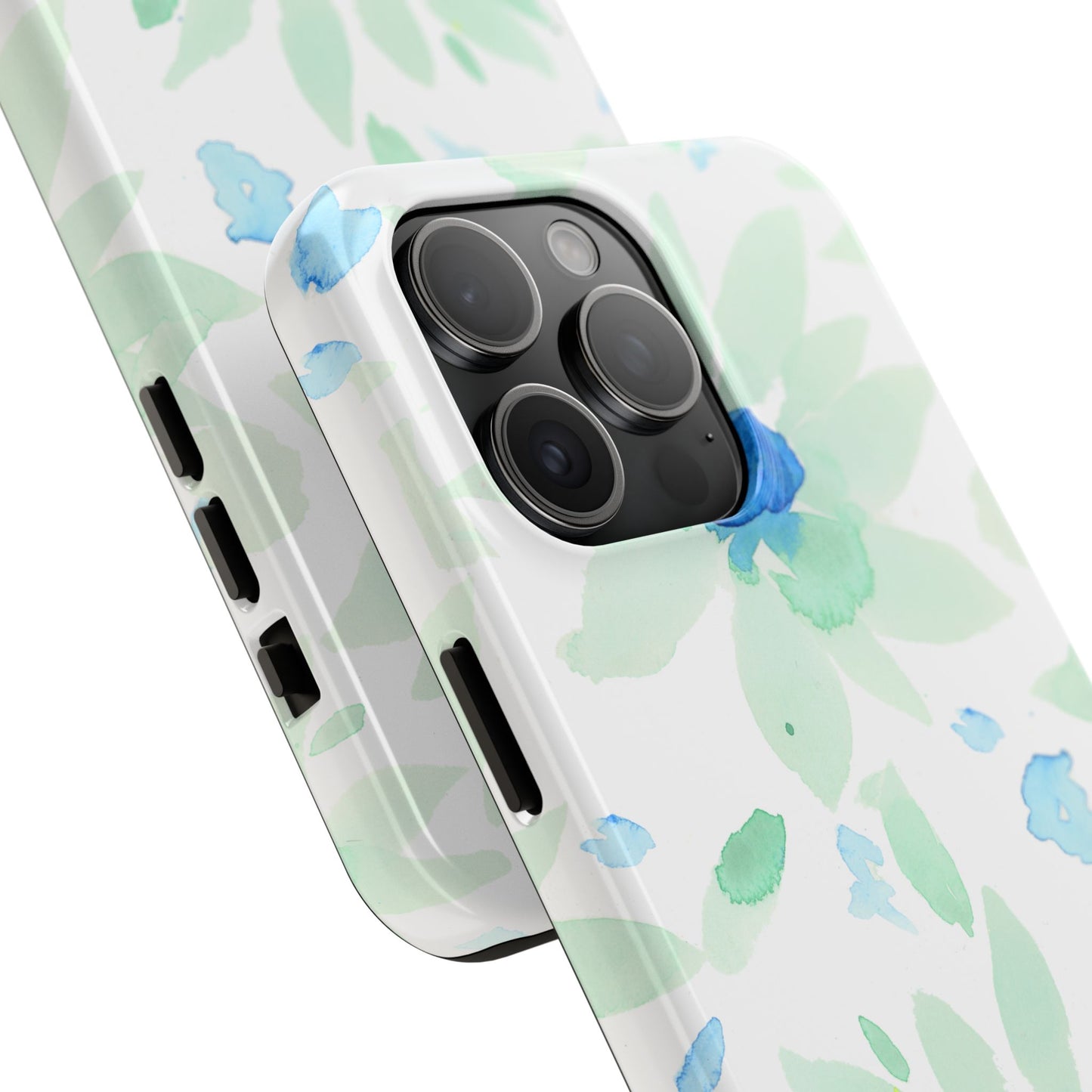 Watercolor Blue Green Sunflowers Phone Case: Tough Case