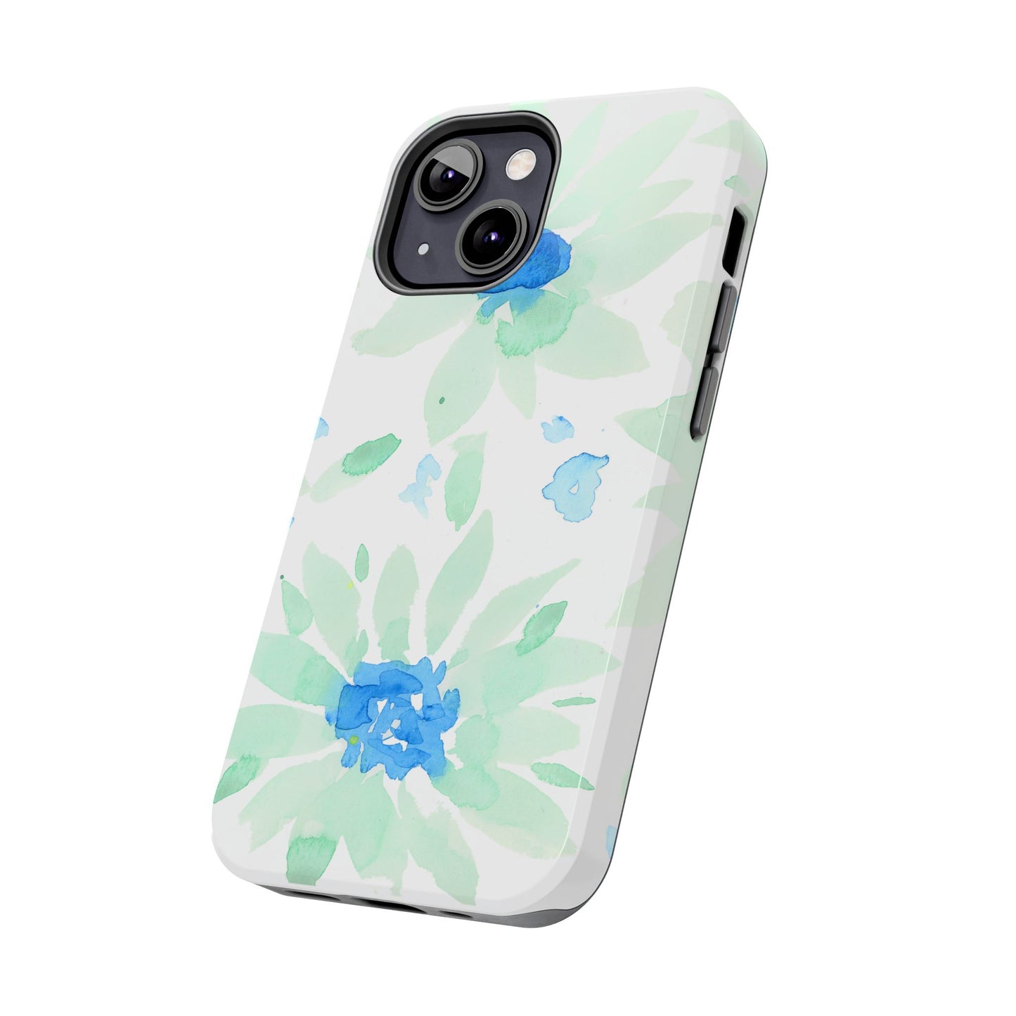 Watercolor Blue Green Sunflowers Phone Case: Tough Case