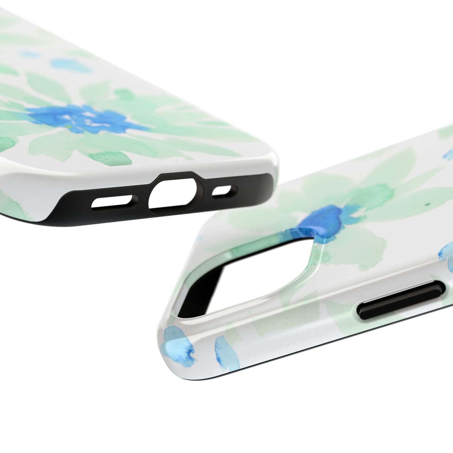 Watercolor Blue Green Sunflowers Phone Case: Tough Case
