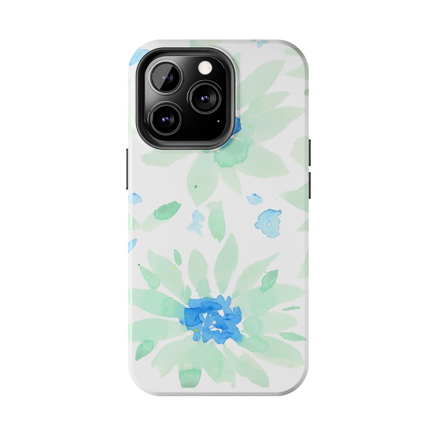 Watercolor Blue Green Sunflowers Phone Case: Tough Case
