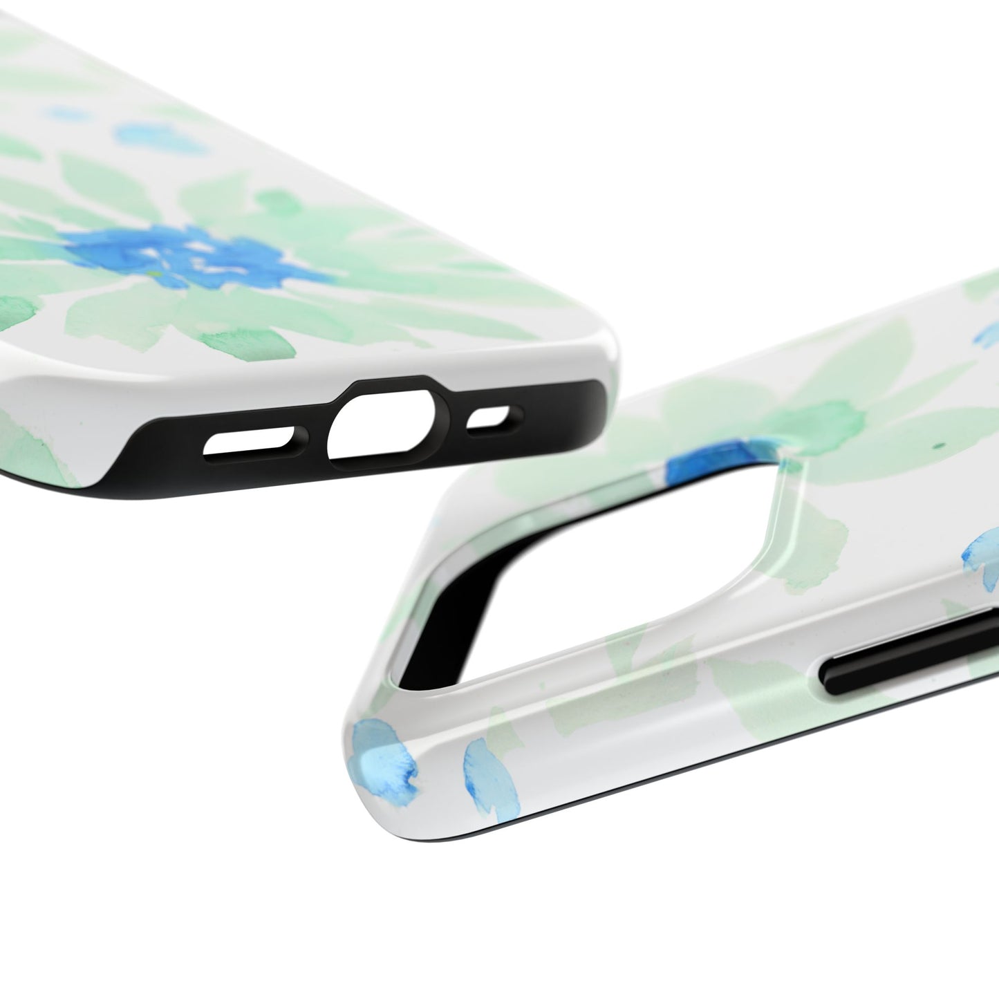 Watercolor Blue Green Sunflowers Phone Case: Tough Case