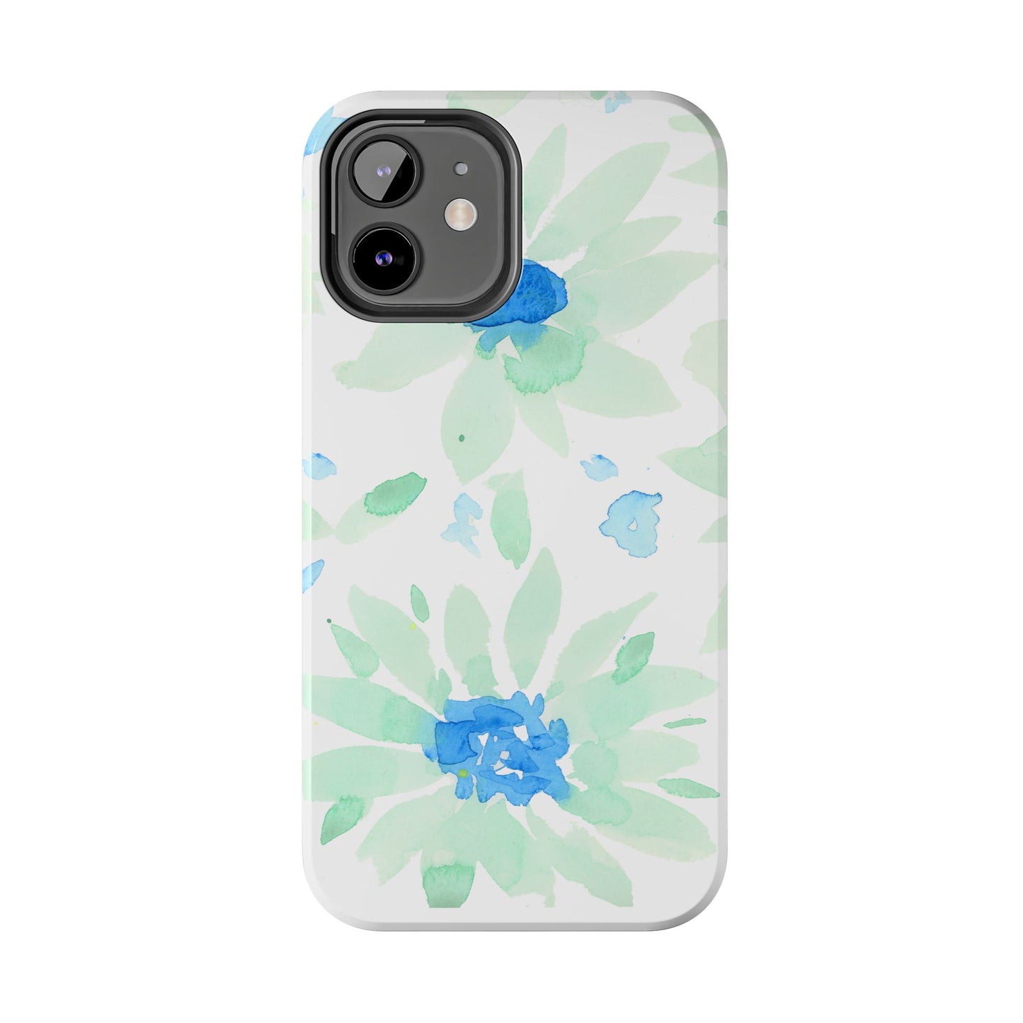Watercolor Blue Green Sunflowers Phone Case: Tough Case