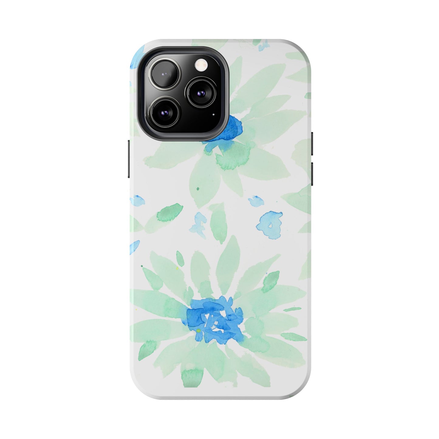 Watercolor Blue Green Sunflowers Phone Case: Tough Case