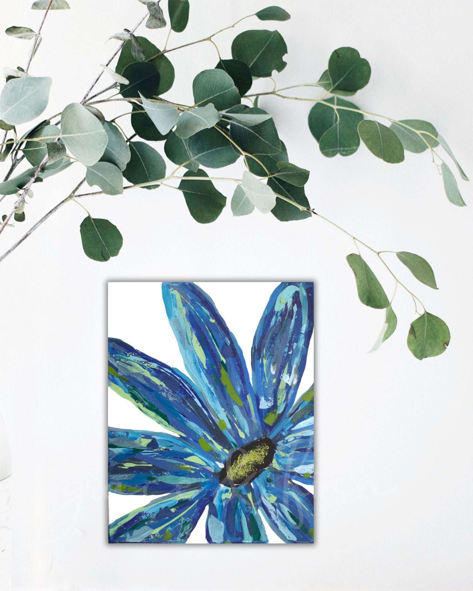 Coastal Sunflower Splash | 16x20 Canvas