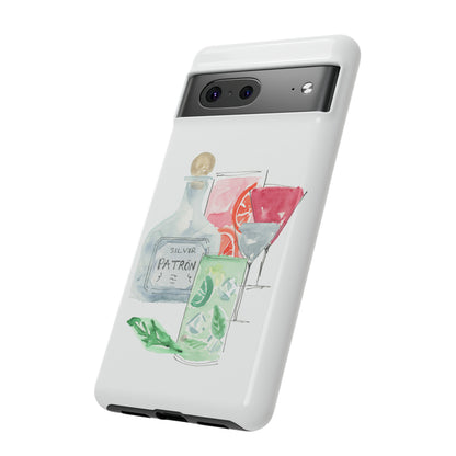 Watercolor Cocktail Time Phone Case: Tough Case