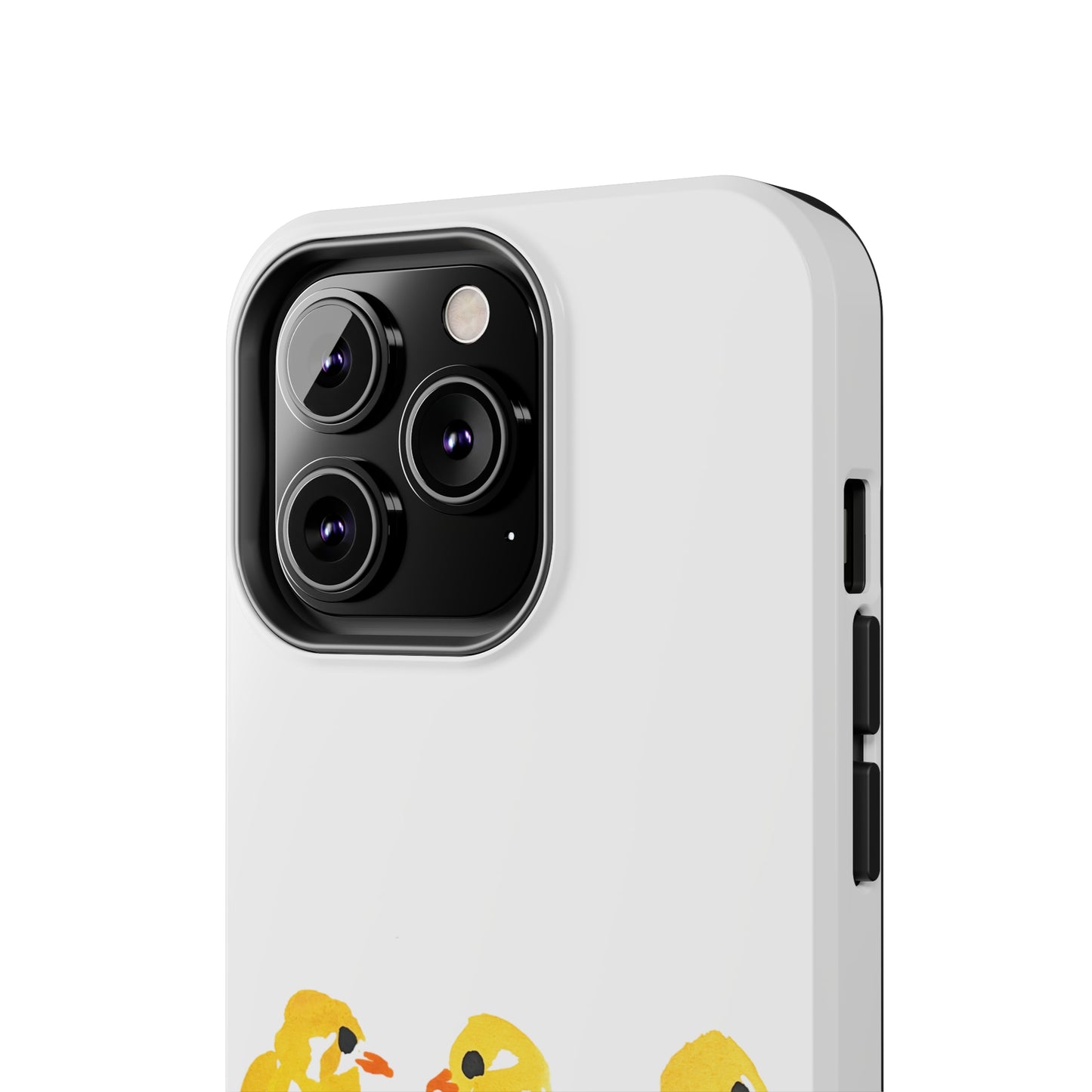 Watercolor 3 Yellow Baby Chicks Phone Case: Tough Case