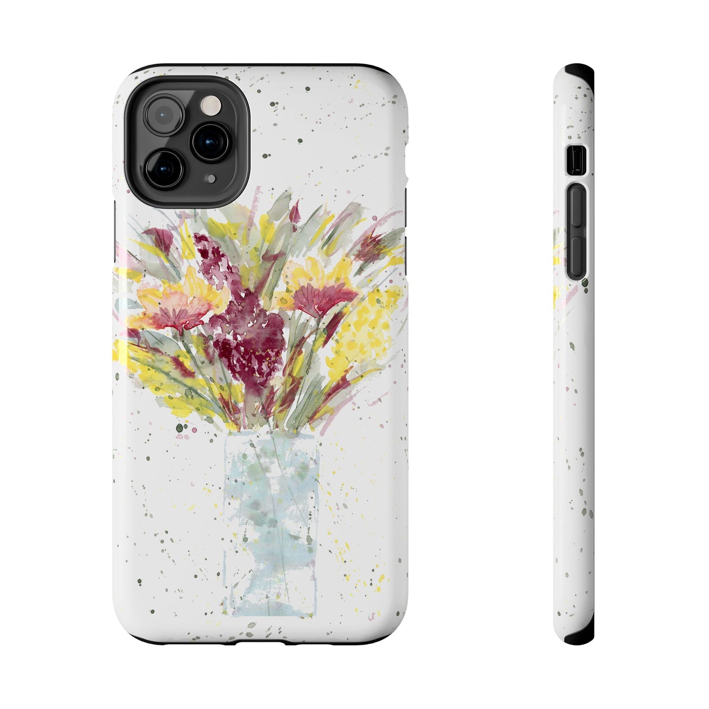 Watercolor Wildflowers Phone Case: Tough Case