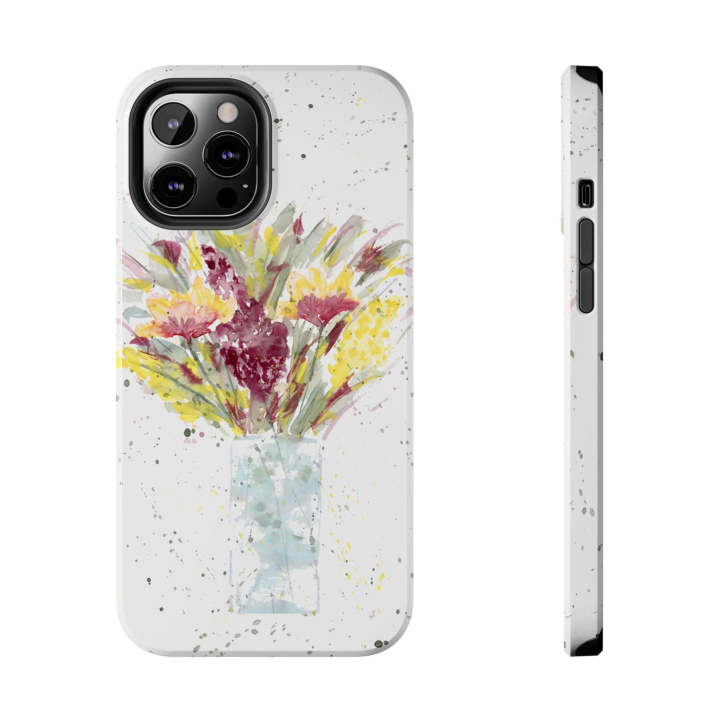 Watercolor Wildflowers Phone Case: Tough Case