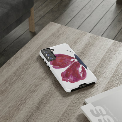 Beautiful Burgundy Butterfly Abstract Hand Painted Cute Phone Case - Tough Case