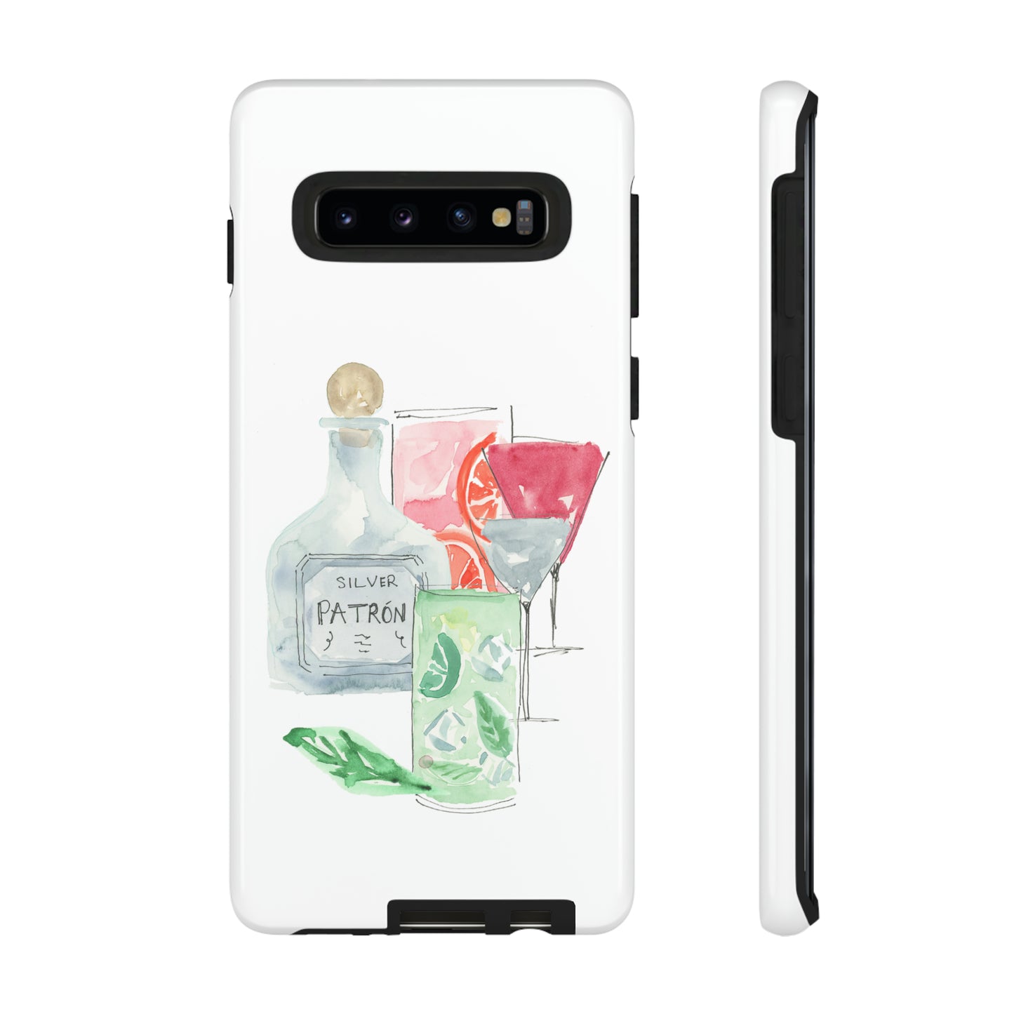 Watercolor Cocktail Time Phone Case: Tough Case