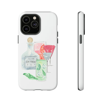 Watercolor Cocktail Time Phone Case: Tough Case