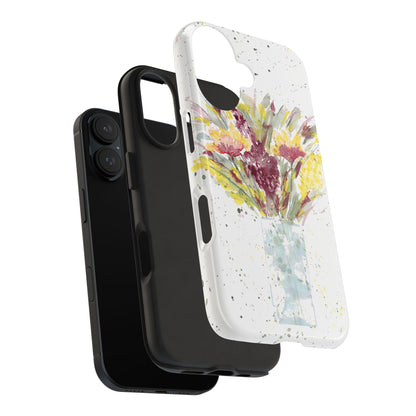 Watercolor Wildflowers Phone Case: Tough Case