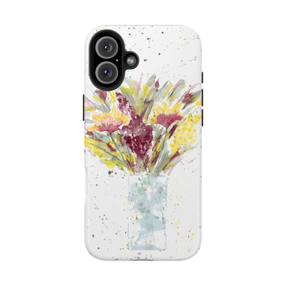 Watercolor Wildflowers Phone Case: Tough Case