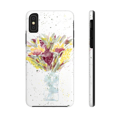 Watercolor Wildflowers Phone Case: Tough Case