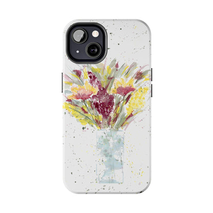 Watercolor Wildflowers Phone Case: Tough Case