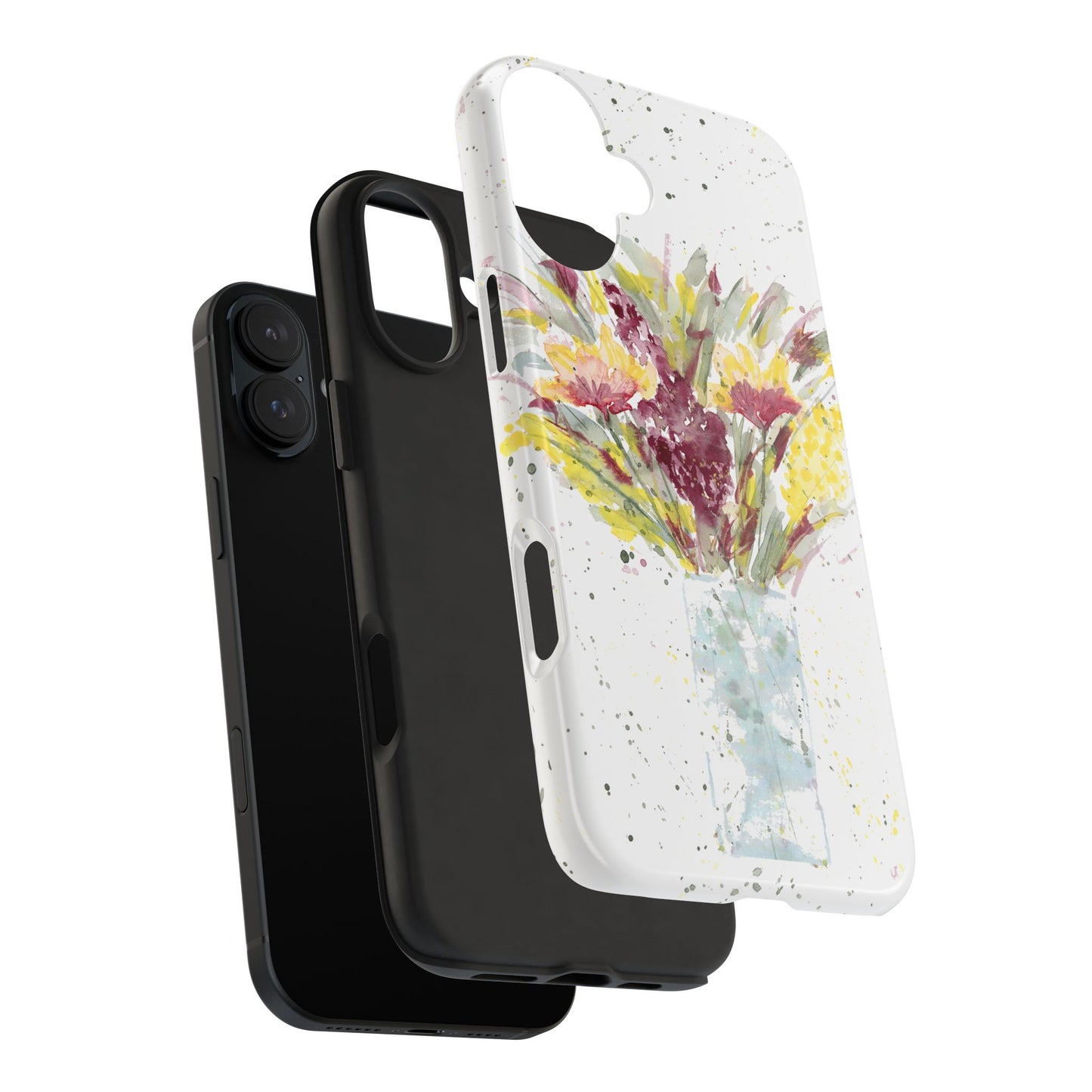 Watercolor Wildflowers Phone Case: Tough Case