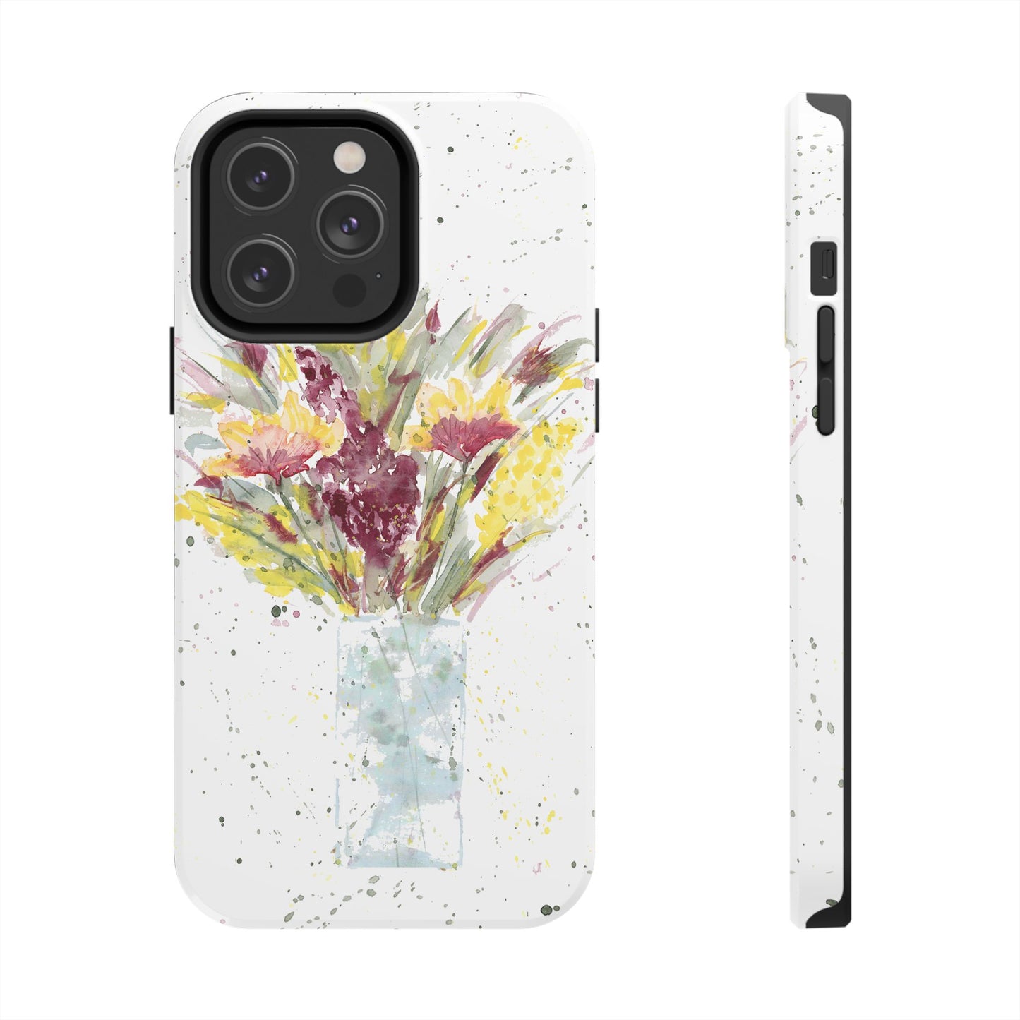 Watercolor Wildflowers Phone Case: Tough Case