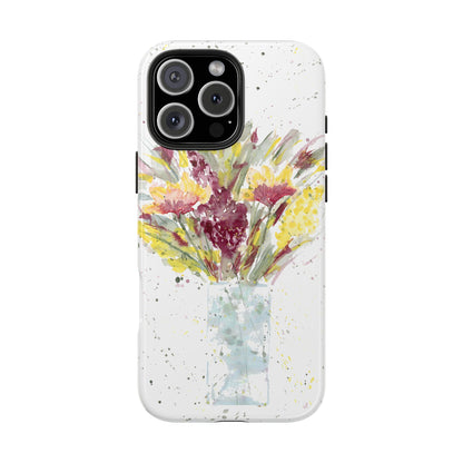 Watercolor Wildflowers Phone Case: Tough Case