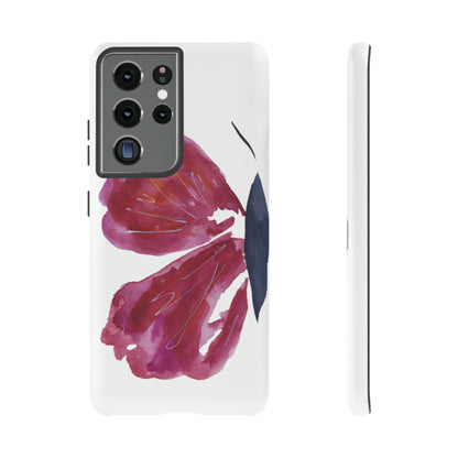 Beautiful Burgundy Butterfly Abstract Hand Painted Cute Phone Case - Tough Case