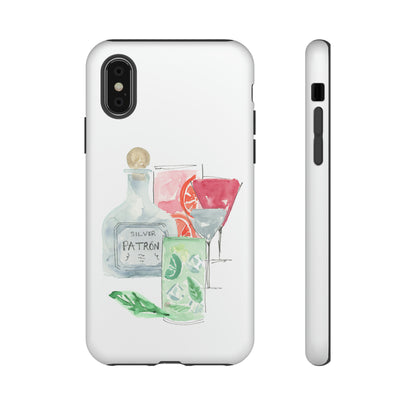 Watercolor Cocktail Time Phone Case: Tough Case