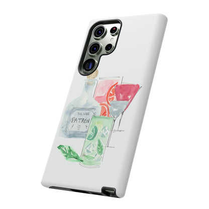 Watercolor Cocktail Time Phone Case: Tough Case