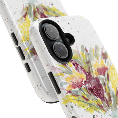 Watercolor Wildflowers Phone Case: Tough Case