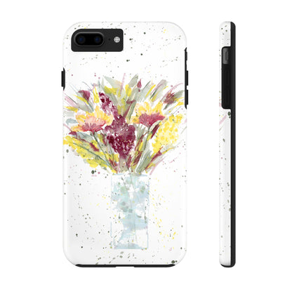 Watercolor Wildflowers Phone Case: Tough Case