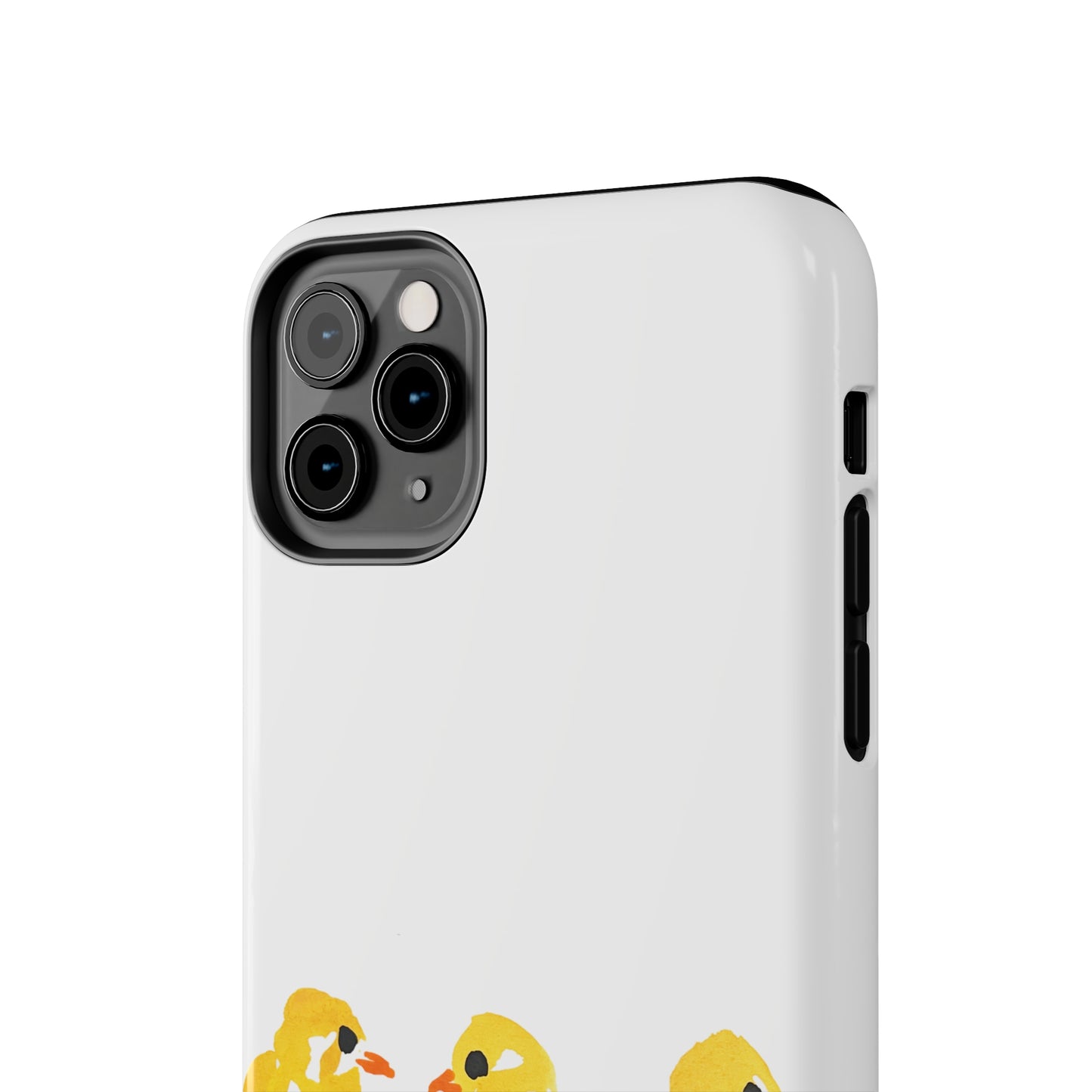 Watercolor 3 Yellow Baby Chicks Phone Case: Tough Case