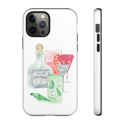 Watercolor Cocktail Time Phone Case: Tough Case