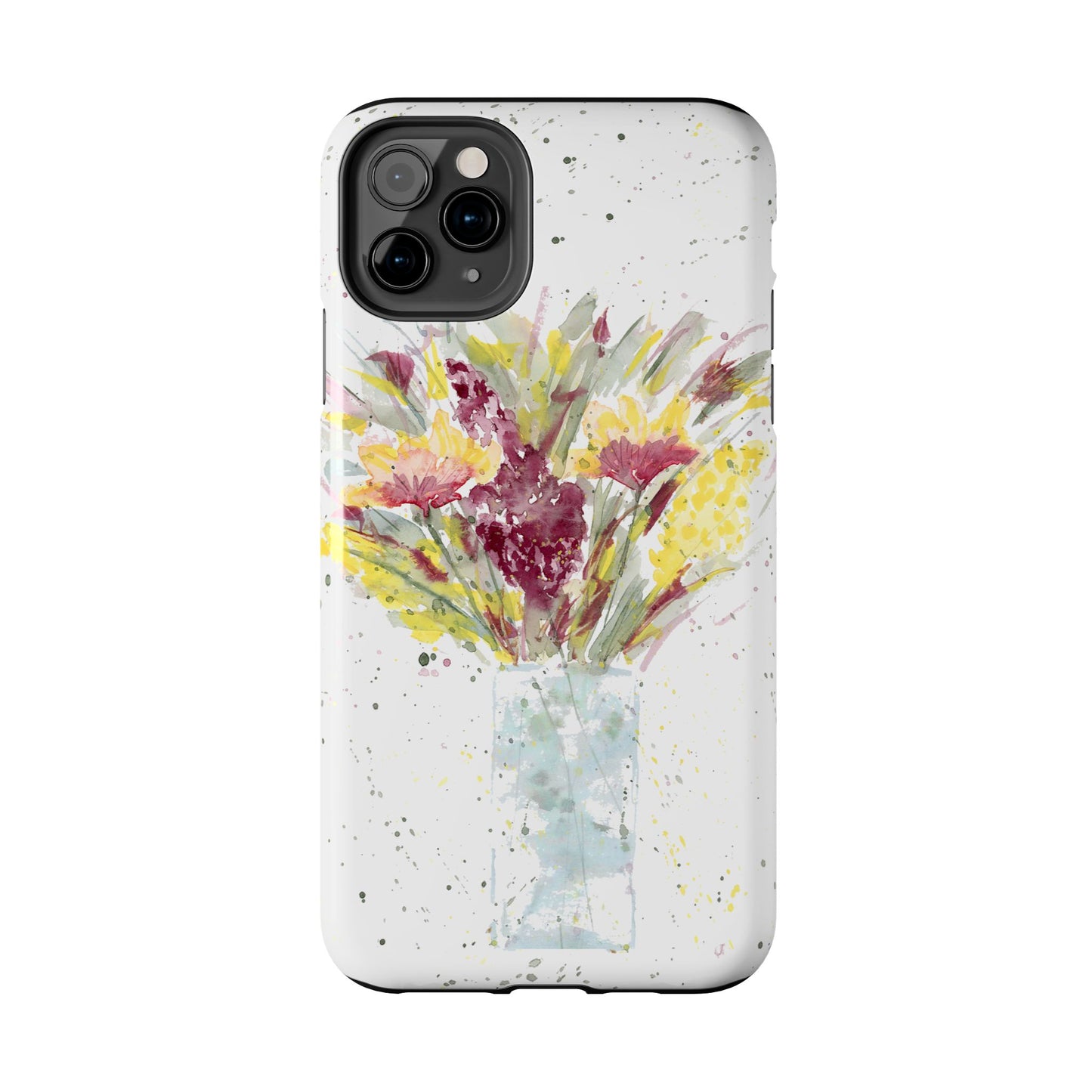 Watercolor Wildflowers Phone Case: Tough Case