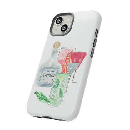 Watercolor Cocktail Time Phone Case: Tough Case